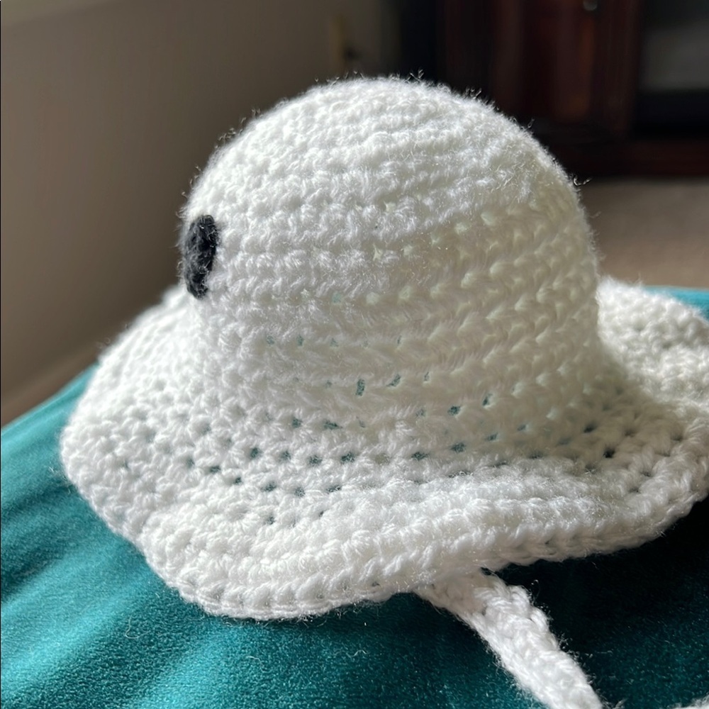 FINAL PRICE  Handmade Baymax Infant Size Crochet Bucket Hat - Picture 3 of 8
